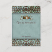 Crown Damask Salon Spa Appointcard Afsprakenkaartje (Achterkant)