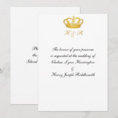 Crown Design II - Gold Kaart (Voorkant / Achterkant)