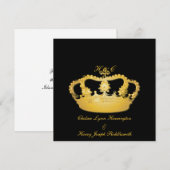 Crown Design II - Goud Kaart (Voorkant / Achterkant)