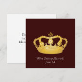 Crown Design II - Goud Kaart (Voorkant / Achterkant)