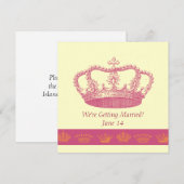 Crown Designs - Roze Kaart (Voorkant / Achterkant)
