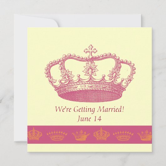 Crown Designs - Roze Kaart (Voorkant)