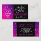 Crown Diamond Paars Visitekaartje (Voorkant / Achterkant)