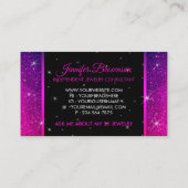 Crown Diamond Paars Visitekaartje (Achterkant)