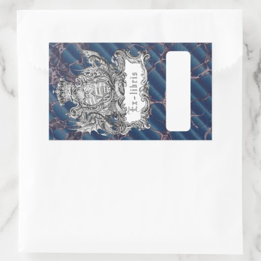 Crown & Dragon-bibliofiel Rechthoekige Sticker (Tas)