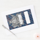 Crown & Dragon-bibliofiel Rechthoekige Sticker (Envelop)