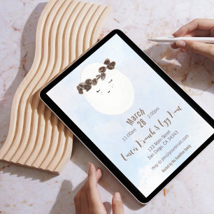 Crown Easter Egg Brunch & Egg Hunt Invitation Kaart