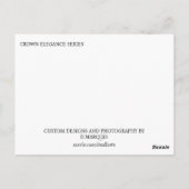 CROWN ELEGANCE #4 BRIEFKAART (Achterkant)