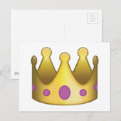 Crown emoji briefkaart (Voorkant / Achterkant)