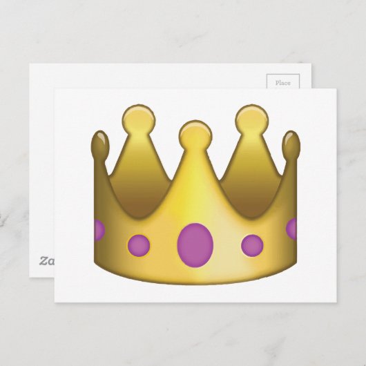 Crown emoji briefkaart (Voorkant / Achterkant)