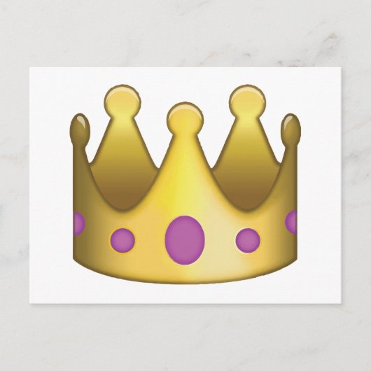 Crown emoji briefkaart (Voorkant)