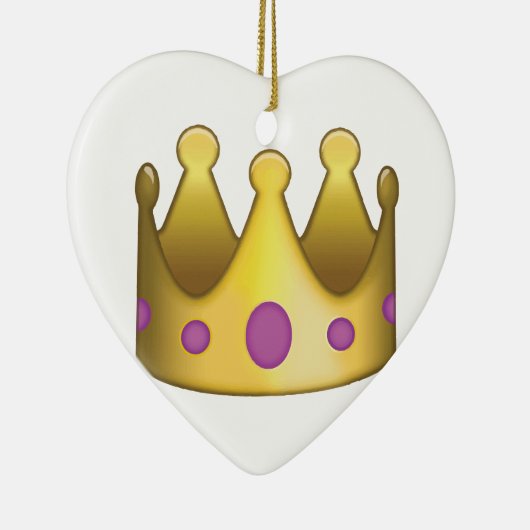 Crown emoji keramisch ornament (Rechts)