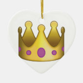 Crown emoji keramisch ornament (Voorkant)