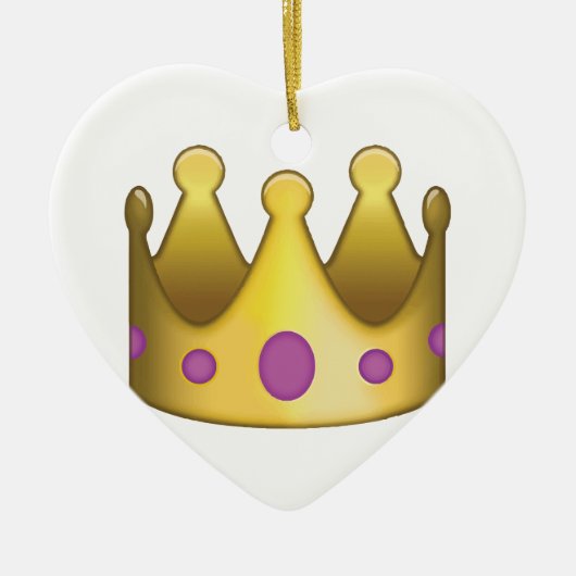 Crown emoji keramisch ornament (Voorkant)