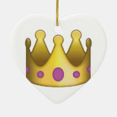 Crown emoji keramisch ornament (Achterkant)