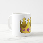 Crown emoji koffiemok (Voorkant links)