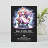 Crown Fantasy Prinses Verjaardag Kaart (Staand voorkant)