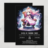 Crown Fantasy Prinses Verjaardag Kaart (Voorkant / Achterkant)