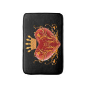 Crown Filigree Heart Bath Mat (Voorkant Verticaal)