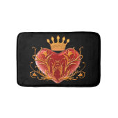 Crown Filigree Heart Bath Mat (Voorkant)