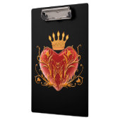 Crown Filigree Heart Clipboard Klembord (Links)