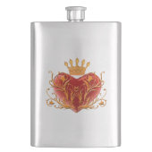 Crown Filigree Heart Flask Flacon (Voorkant)