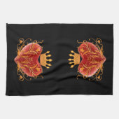 Crown Filigree Heart Kitchen Towel Theedoek (Horizontaal)