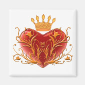 Crown Filigree Heart Magnet (Voorkant)