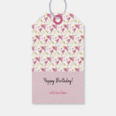 Crown Heart Pastel Blush Waterverf Art Cadeaulabel (Achterkant)
