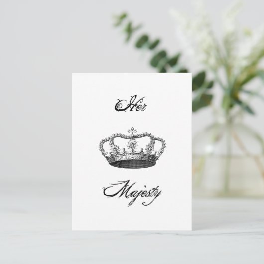 Crown_Her Majesty Briefkaart (Staand voorkant)