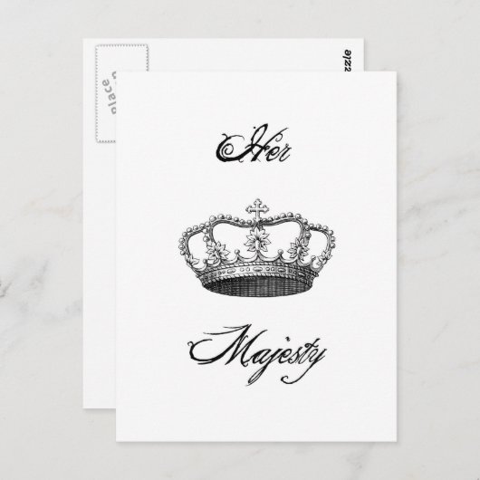 Crown_Her Majesty Briefkaart (Voorkant / Achterkant)