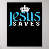 Crown Jesus Saves Poster (Voorkant)