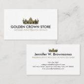 Crown Jewelry Luxury Visitekaartje (Voorkant / Achterkant)