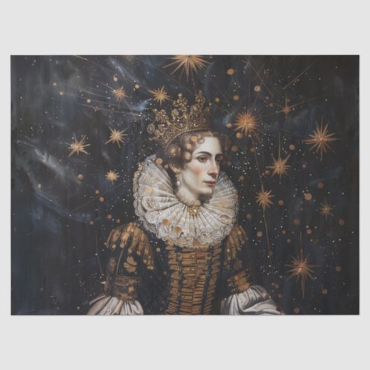 Crown Josephine - olieverfstijl Tissue Paper Tissuepapier (Voorkant)