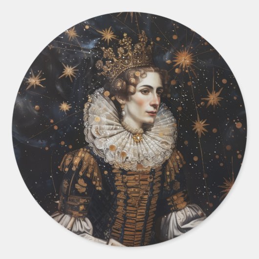 Crown Josephine - Ronde Stickers voor briefpapier (Voorkant)