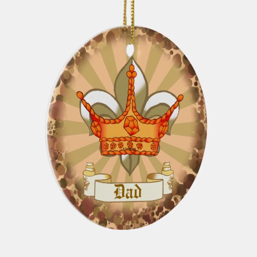 Crown King Dad ornament (Rechts)