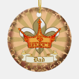 Crown King Dad ornament