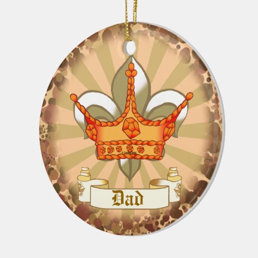 Crown King Dad ornament (Links)