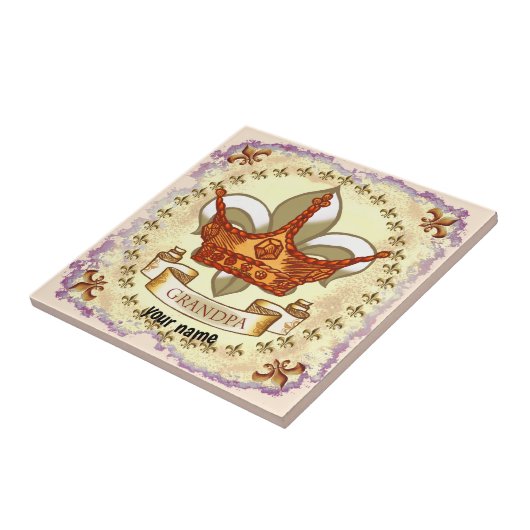 Crown King Opa Tegeltje (Zijkant)