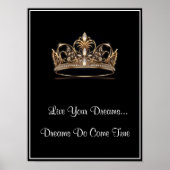 Crown Live Your Dreams Poster (Voorkant)