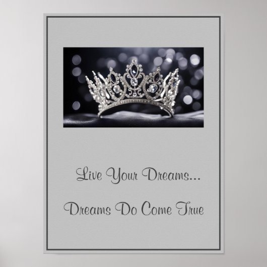 Crown Live Your Dreams Poster (Voorkant)