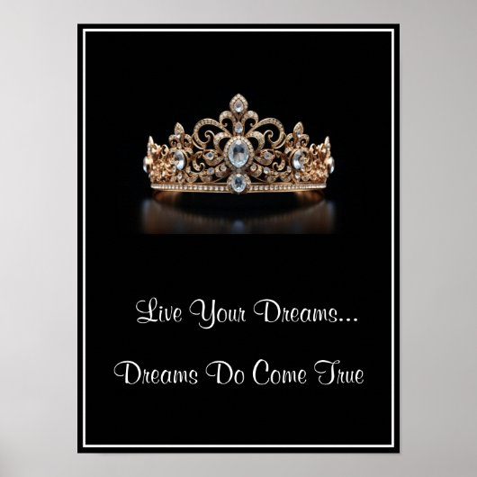 Crown Live Your Dreams Poster (Voorkant)