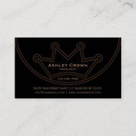 Crown Logo Business Card Visitekaartje