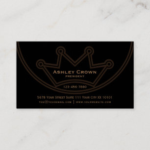 Crown Logo Business Card Visitekaartje