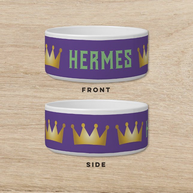 Crown Mardi Gras Hond Kat Pet Voerbakje (Creator heeft geüpload)