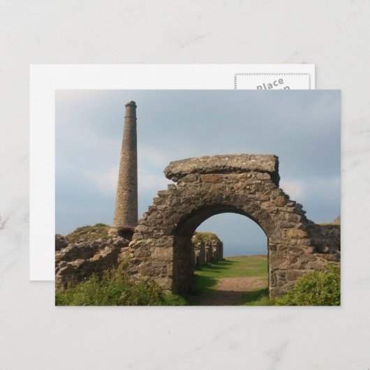 Crown Mines, Botallack, Cornwall, Engeland. Briefkaart (Voorkant / Achterkant)