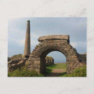Crown Mines, Botallack, Cornwall, Engeland. Briefkaart