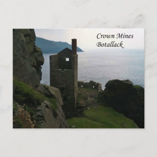 Crown Mines Botallack Cornwall Verenigd Koninkrijk Briefkaart