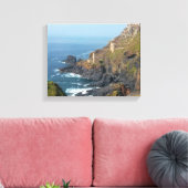 Crown Mines Botallack Cornwall Verenigd Koninkrijk Canvas Afdruk (Insitu (Woonkamer))