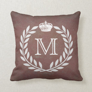 Crown Monogram Kussen